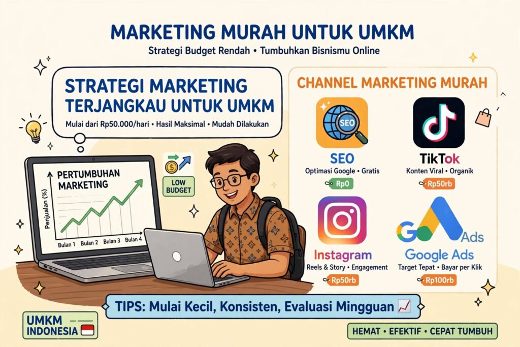 Marketing Online Murah Mulai 50rb/hari | Paket UMKM 2026
